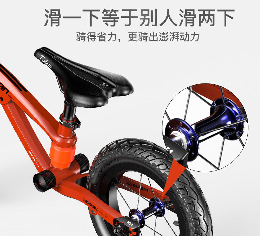 小伙伴1-3-6岁宝宝滑步脚踏平衡车 小伙伴踏行车/滑行学步车