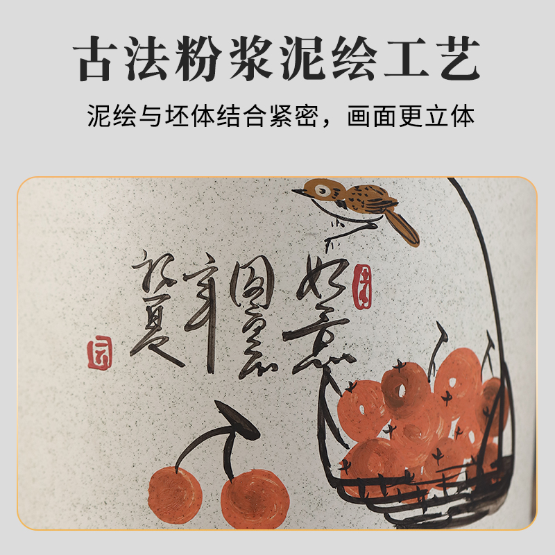 宜兴紫砂茶叶罐大小号定制普洱茶叶缸陶瓷密封罐储存茶叶桶茶罐 - 图3