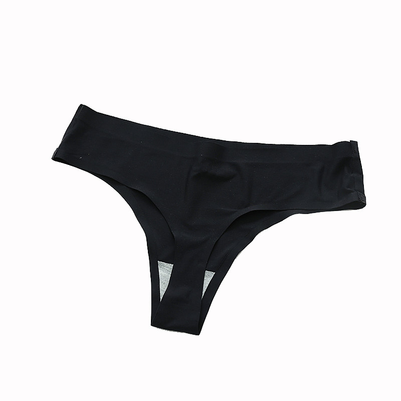 一片式冰丝透气速干性感无痕健身丁字裤女欧美运动瑜伽隐形内裤薄