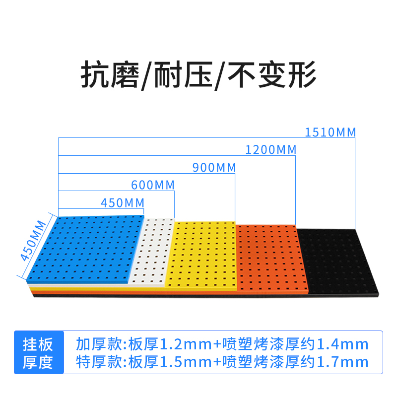 洞洞板烘焙方孔五金工具架子整理架墙壁挂钩洗汽车美容工具挂板架 - 图2