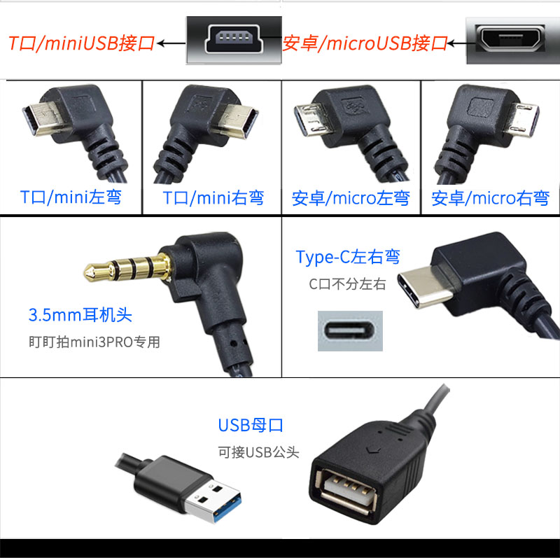 比亚迪秦plus dmi海鸥宋pro海豚驱逐舰5记录仪降压线阅读灯电源线 - 图2