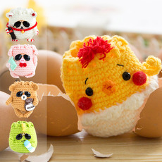 Шерстяная пряжа 新妈咪手作 立夏鸡蛋袋蛋套兜端午手工diy编织钩针制作毛线材料包 Su Sujie