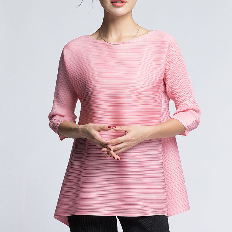 三宅褶皱大码2020新款孕妇可穿百搭 janetwear连衣裙