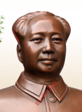 毛主席像开国大典红铜摆件