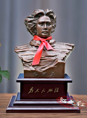 毛主席铜像摆件青年橘子洲头摆件