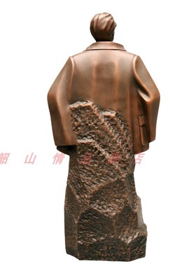 主席二十年代形象手工客厅铜像