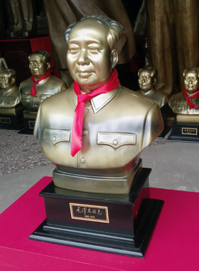 伟人主席树脂半身像书房装饰摆件