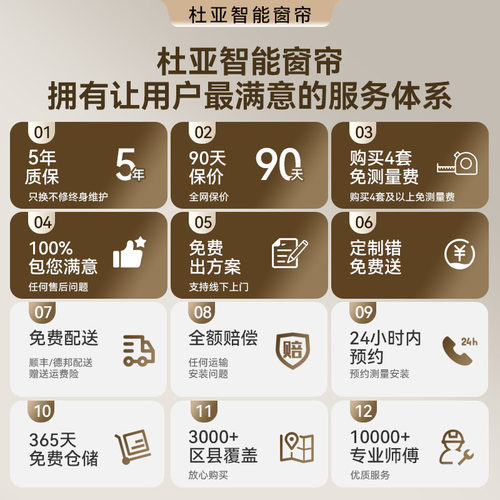 杜亚电动窗帘全自动开合遥控智能语音小度家居轨道电机声控家用 - 图3