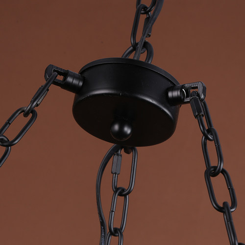 美式乡村工业复古LOFT铁艺吊灯客厅灯仿古酒吧网伽服装店灯餐厅灯 - 图3