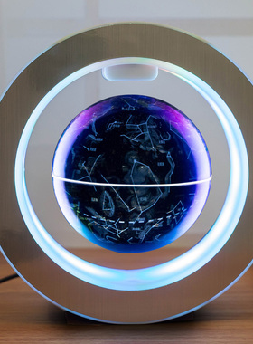 志诚6/8寸星座自转磁悬浮地球仪