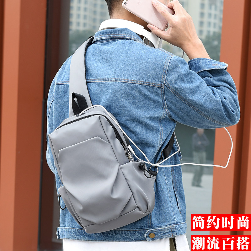 新款胸包男士韩版潮牌男包邮差包 精优汇 箱包店男士包袋