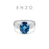 ENZO 18K gold topaz diamond ring