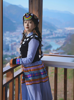 傈僳族服装服饰配饰 私人高端定制版 民族服装服饰批发 正品