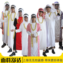 万圣节服装成人阿拉伯套装cos舞会中东土豪演出道具迪拜王子长袍