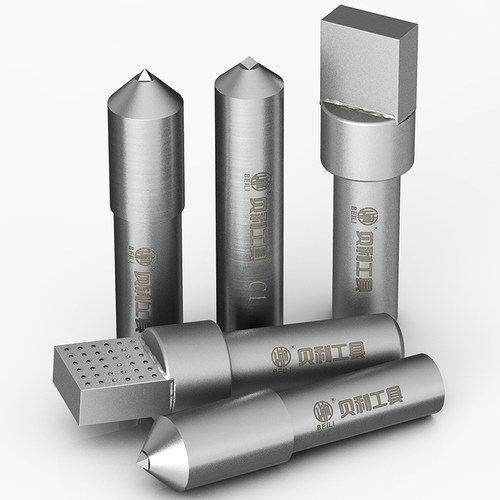 贝利金刚笔砂轮修整器手持整形刀修正笔洗石笔磨床扁头金钢石笔 - 图3