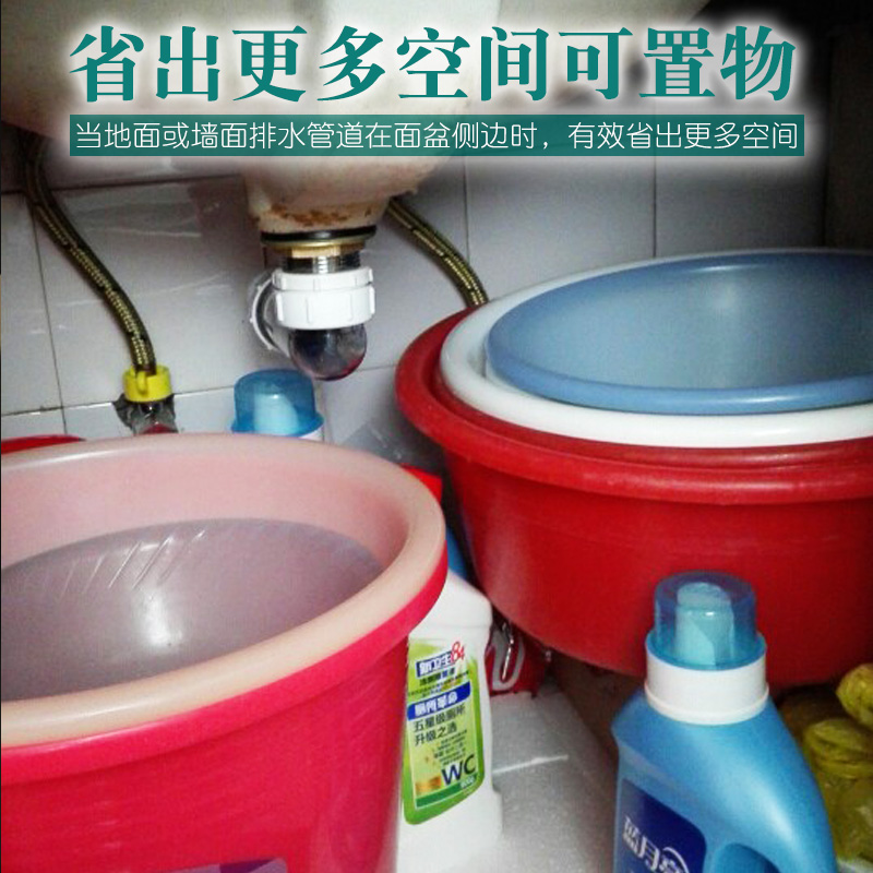 潜水艇防臭下水管浴室柜排水管洗脸池欧标软管配件洗手盆漏水塞-图2