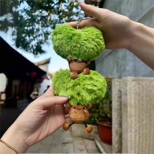 福州爱心树挂饰毛绒挂件三坊七巷汽车钥匙扣玩具包挂公仔玩偶摆件 - 图1