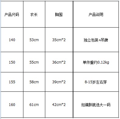 童装货源 厂家批发 8-15岁 新品简单英文字母女孩休闲大童短袖t恤