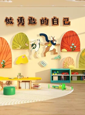 幼儿园墙面装饰环创主题成品材料绘本馆图书角布置阅读区走廊大厅