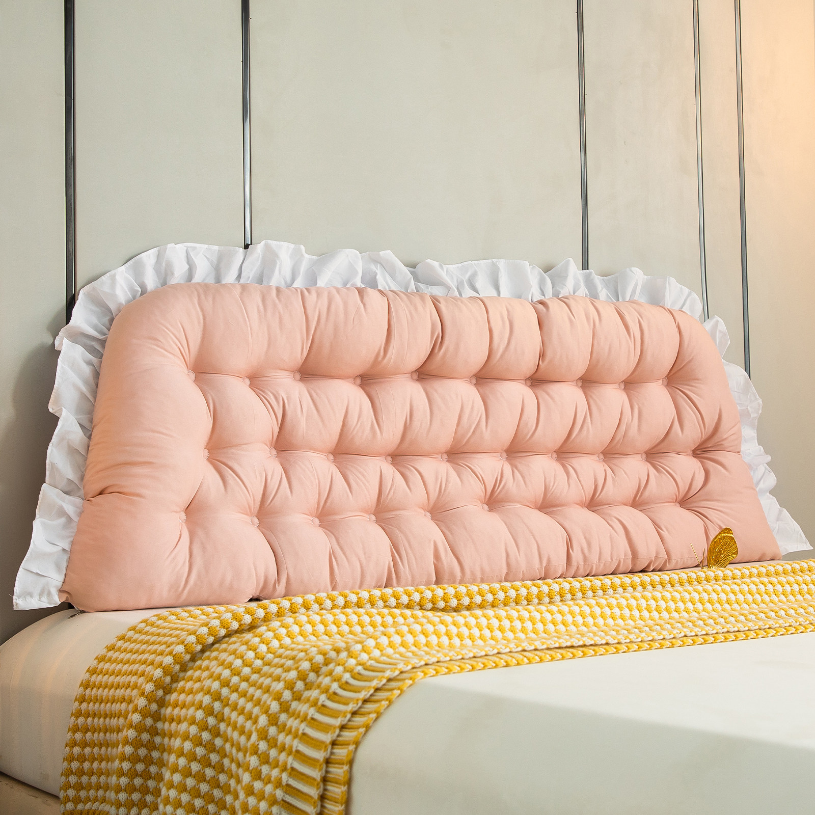 简约靠枕床头宿舍学生大靠背卧室床上护腰靠垫榻榻米软包墙围防撞,淘宝优惠券,粉丝福利购,淘宝优惠卷