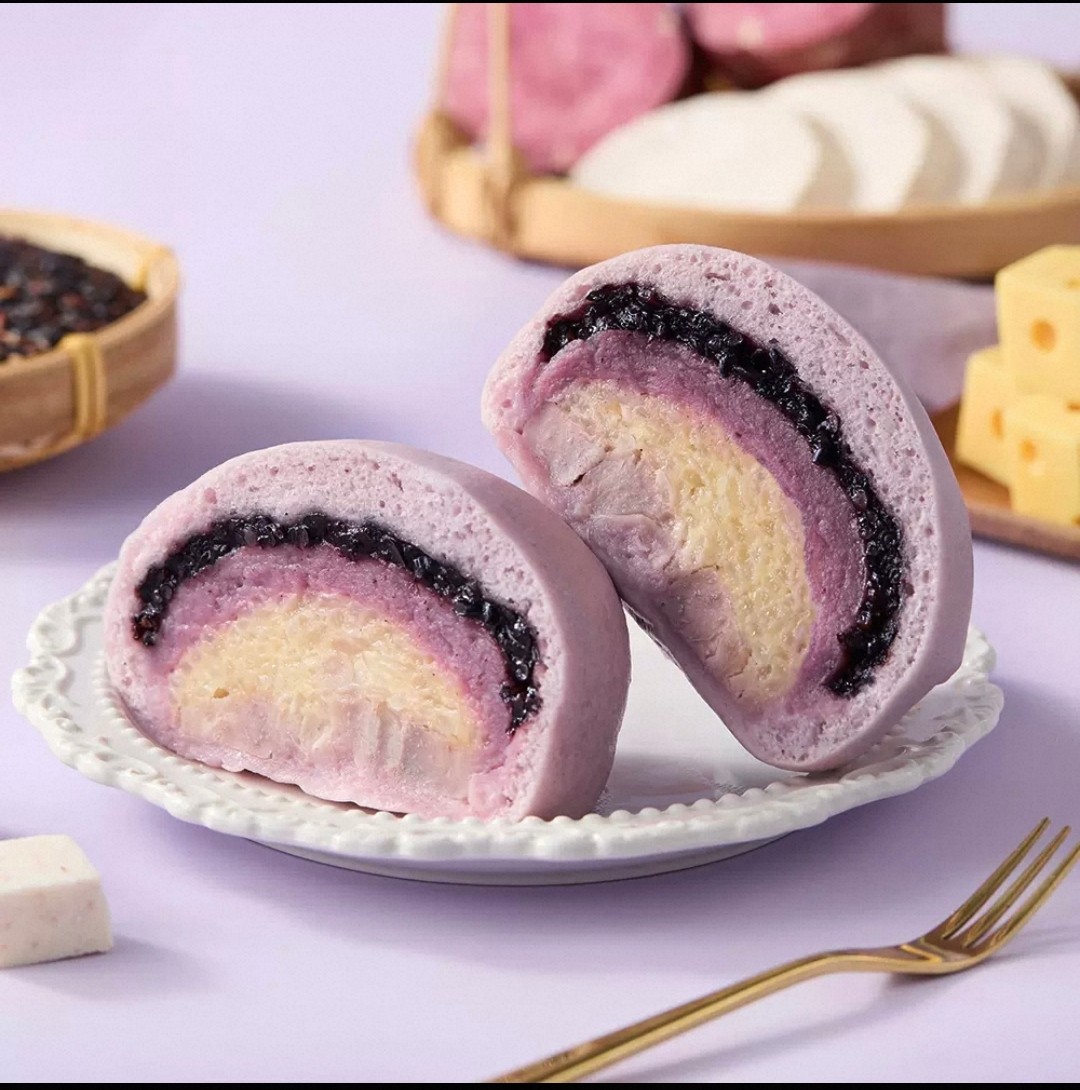 代购盒马工坊代购 海盐芋泥米乳有料馒头200g