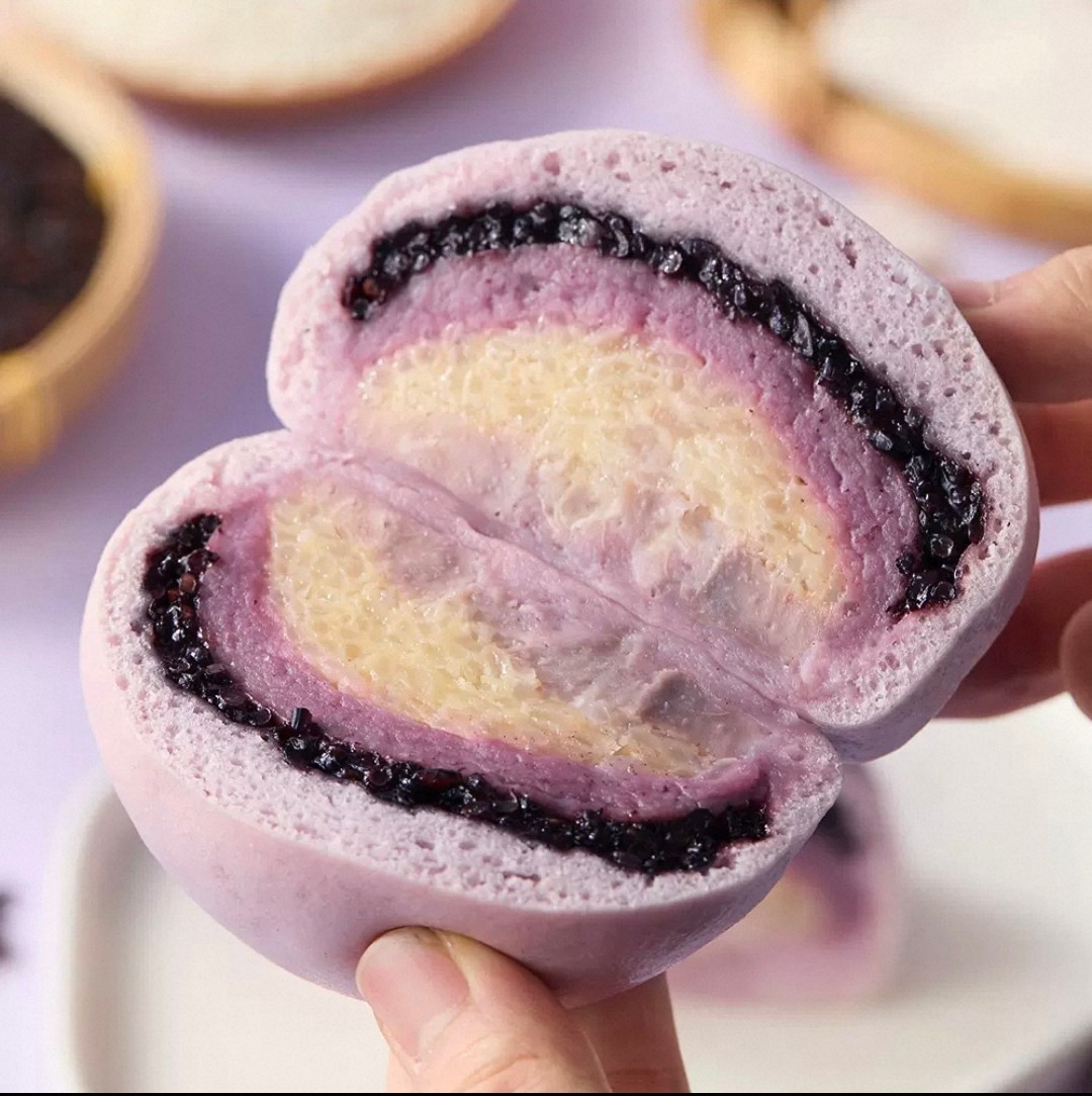 代购盒马工坊代购 海盐芋泥米乳有料馒头200g