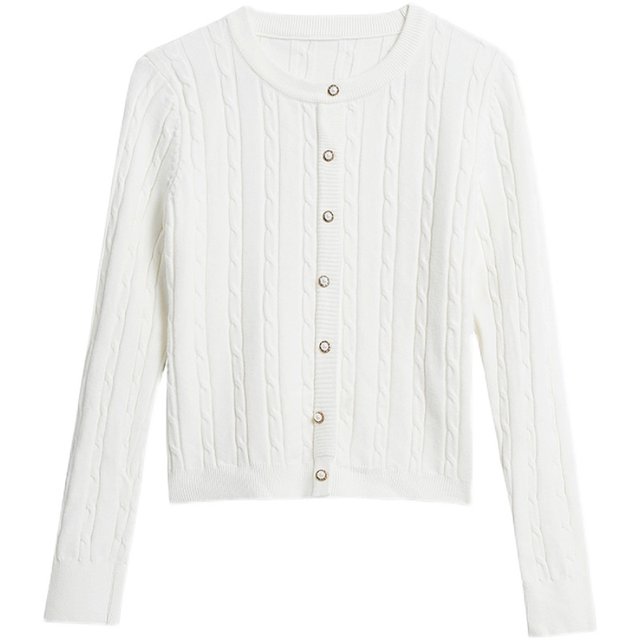 Twist short sweater women's autumn and winter women's clothing 2025 new style