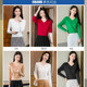 V-neck thin hollow sweater women's short sweater