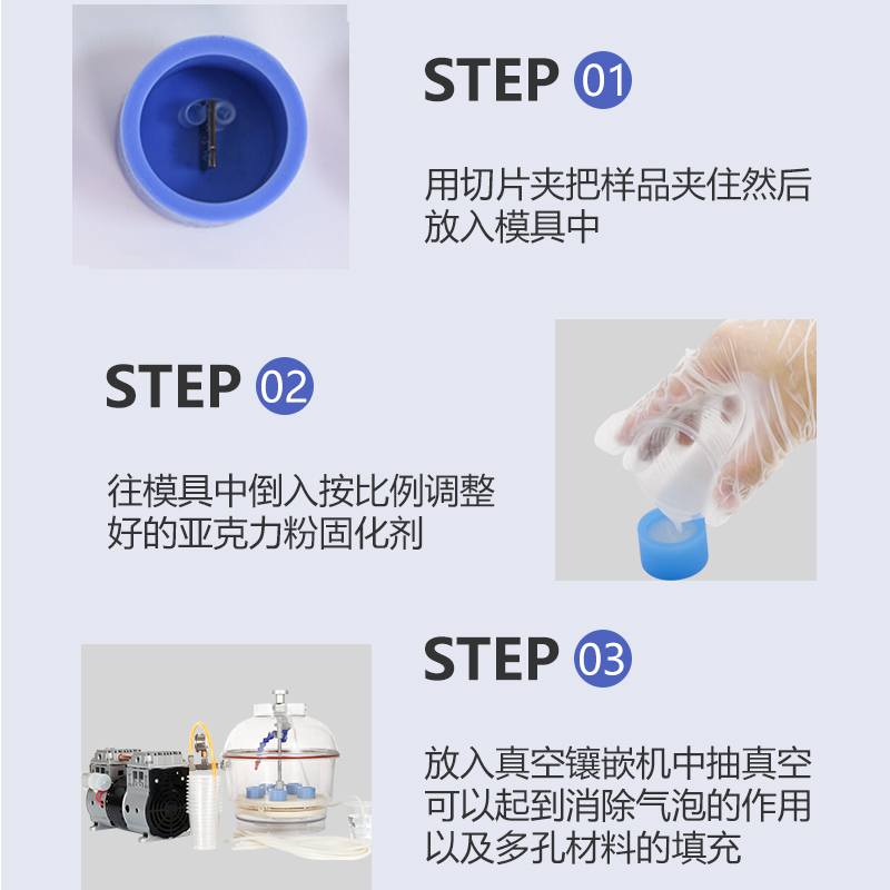 亚克力粉PCB切片分析金相冷镶嵌粉丙烯酸粉末固化剂CA1000 - 图2