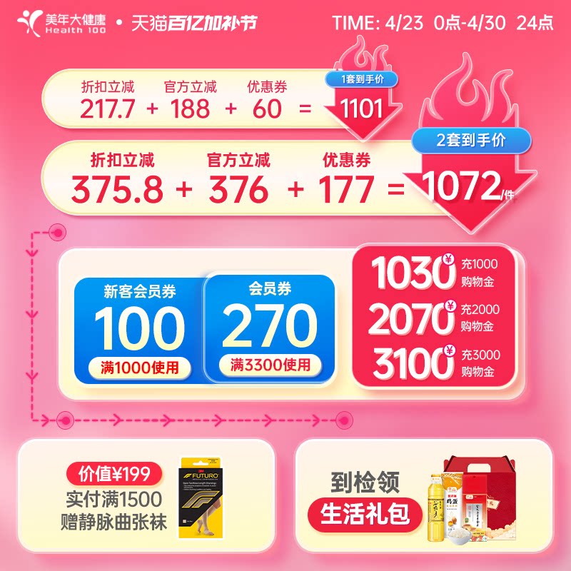 美年大健康旗舰店成人高端升级全身体检套餐05TMMN00男性女士报告