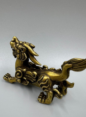纯铜实心铜貔貅招财摆件