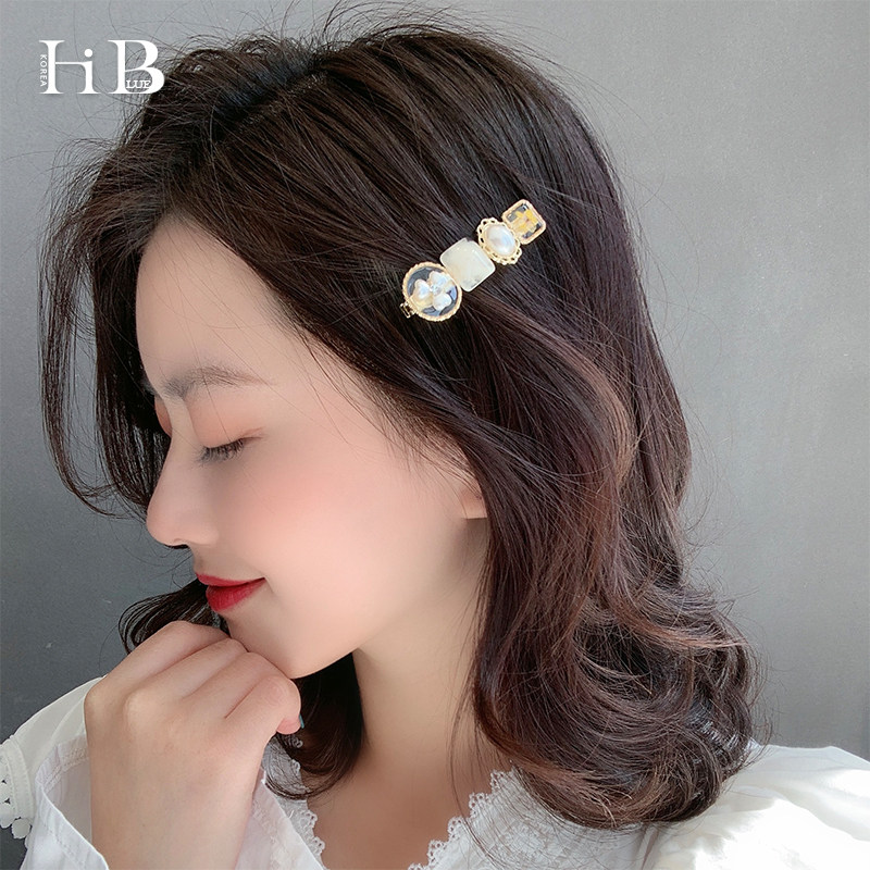 琥珀质感美炸天~韩国清新气质发夹 海蓝蓝HiBlue韩国饰品发饰