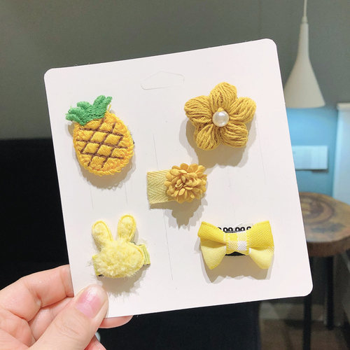 婴儿汗毛夹可爱蝴蝶结宝宝发夹小号发饰迷你女孩冬款头饰胎毛夹 - 图0