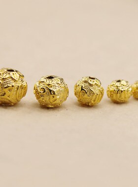 藏银六字真言饰品配件手工串珠