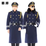 Шерстяное пальто, куртка для работы, осенний зимний комплект, униформа, увеличенная толщина