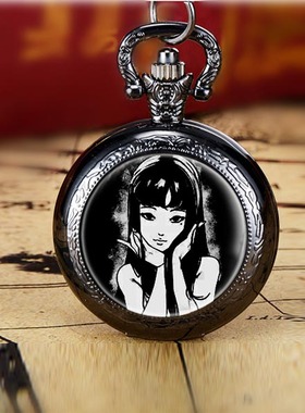 伊藤润二川上富江漩涡恐怖漫画周边青少年怀表项链表创意礼物表