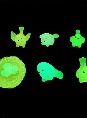 微景观摆件可爱夜光小鸟动物公仔DIY装饰品配件桌面树脂摆件