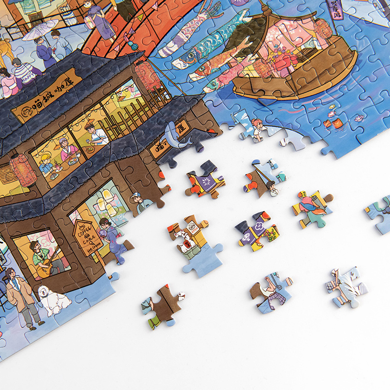 生日礼物猫的天空之城拼图2000片花火夜游成人益智玩具送女生 - 图2