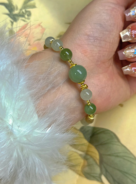 言吉 | 和田玉碧玉南红手串设计款