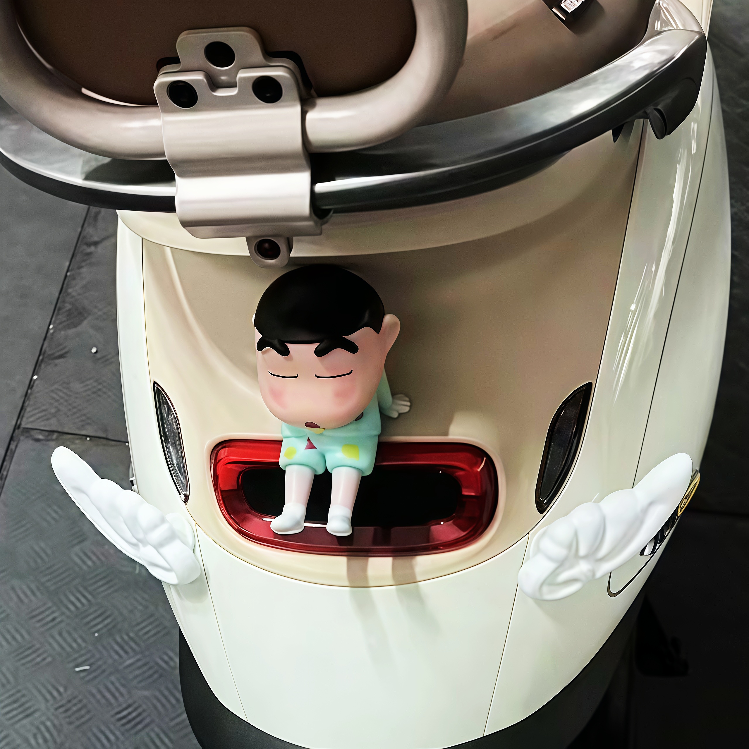 适用25款极核AE4Pro AE4Max AE8车尾立体大雄哆啦A梦玩偶装饰车贴 - 图1