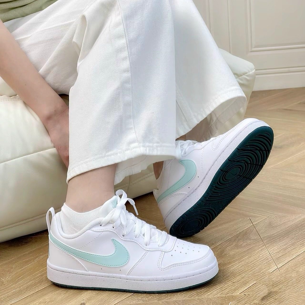 假一赔三 耐克/Nike Court酷菠萝大童低帮休闲运动鞋男女耐穿板鞋,淘宝优惠券,粉丝福利购,淘宝优惠卷