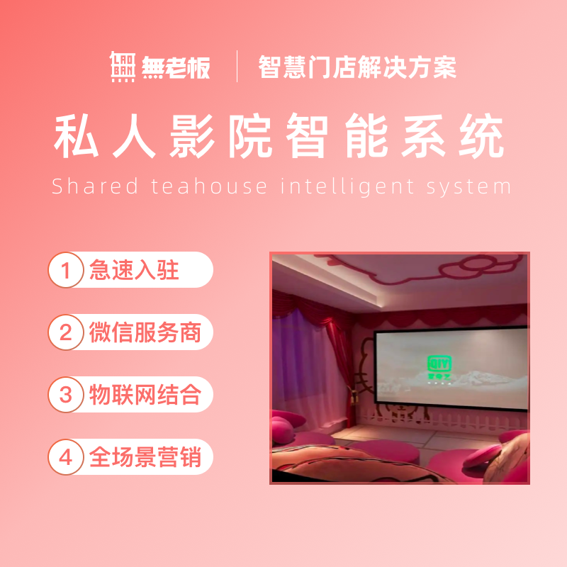 24小时共享私人影院棋牌室管理系统无人自助茶室自习室管理软件 - 图0