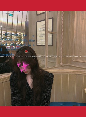 悬崖会所 复古宫廷巴洛克金箔红玫瑰花蔷薇发箍头饰甜美lolita仙