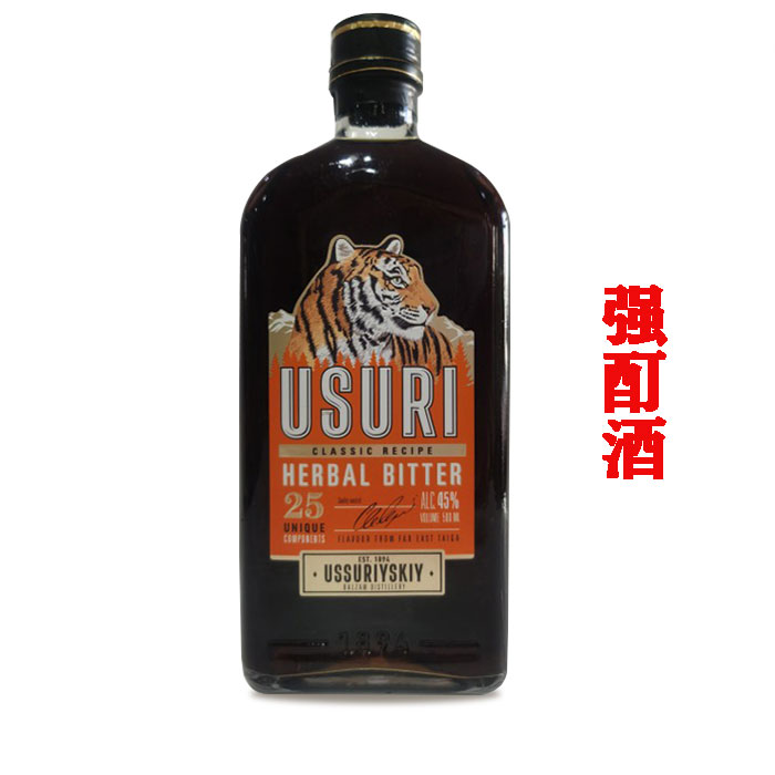 俄罗斯虎头牌酒小虎酒巴里赞姆滋补养生酒USURI强酊草酊蜜酊500ml - 图2