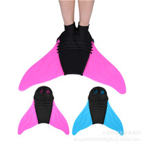 Factory Direct Marketing Mermaid Foot Webbing Adult Children Swimming Training Frogs Shoes Conjoined Single Footed Whale Tail Footed Webbing