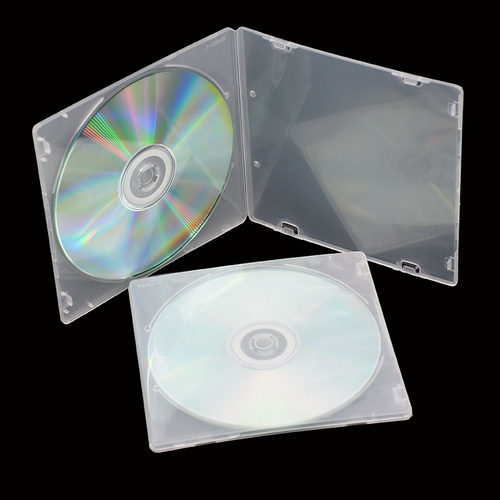 PP光盘盒不易碎cd盒12CM光碟盒可插封面dvd单片装收纳盒光碟盒 - 图0