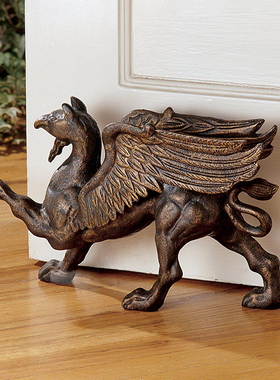 美式奢华纯铜门挡 欧式防撞塞 法式复古典顶门阻防风抵门器门楔子