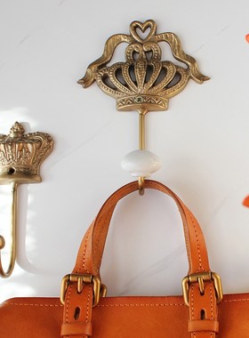 欧美法式墙面壁饰铜挂钩软装饰品