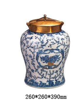 鎏金铜青花欧式客厅美式法式摆件