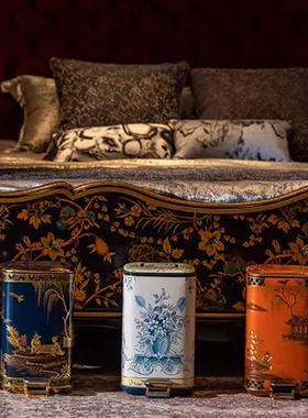 垃圾桶欧式客厅美式法式奢华